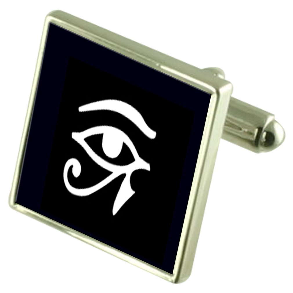 Select Gifts Horus Eye Egyptian God Cufflinks with Pouch