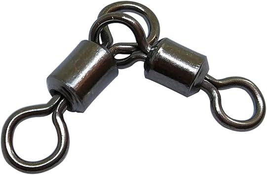 50PCS 3 Way Swivels Fishing,Heavy Duty Crane Swivel Fishing Slid 3-Way T Turn Swivel for Typing Double Drop Rigs for Fresh and Saltwater 7LB-176LB