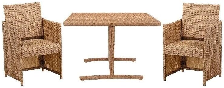 Honeymoon Outdoor Dining Set Gold Oak