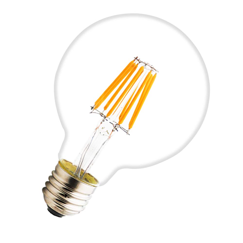 Bombilla E27 Vintage Edison Lamparas Antigua Bombillas Retro,Regulable,G80 Lampara Filamento Bombillas, 8W Blanco Cálido2200K - 18 Piezas