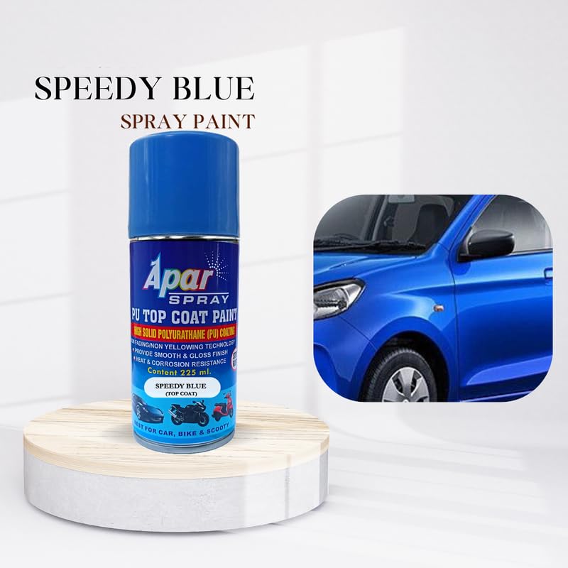 APARSPRAY PU Spray Paint Speedy Blue (RC Colour Name),Compatible
