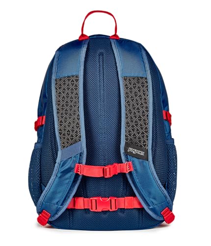 Image of JanSport 32L Agave Hiking Backpack - 15 Inch Laptop Sleeve, Navy | Daypack with Universal 3L Hydration System or 15 Inch Laptop Sleeve, Ideal for Hiking and Traveling