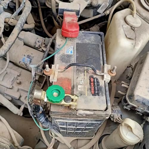 Gentpovth 2 piezas Interruptor de Desconexión de Batería 12V/24V, Enlace Interruptor Aislador, Batería de Coche Aleación de Zinc Desconectador de Bateria, para Cabezal de Batería de 15-17 mm - imagen 3