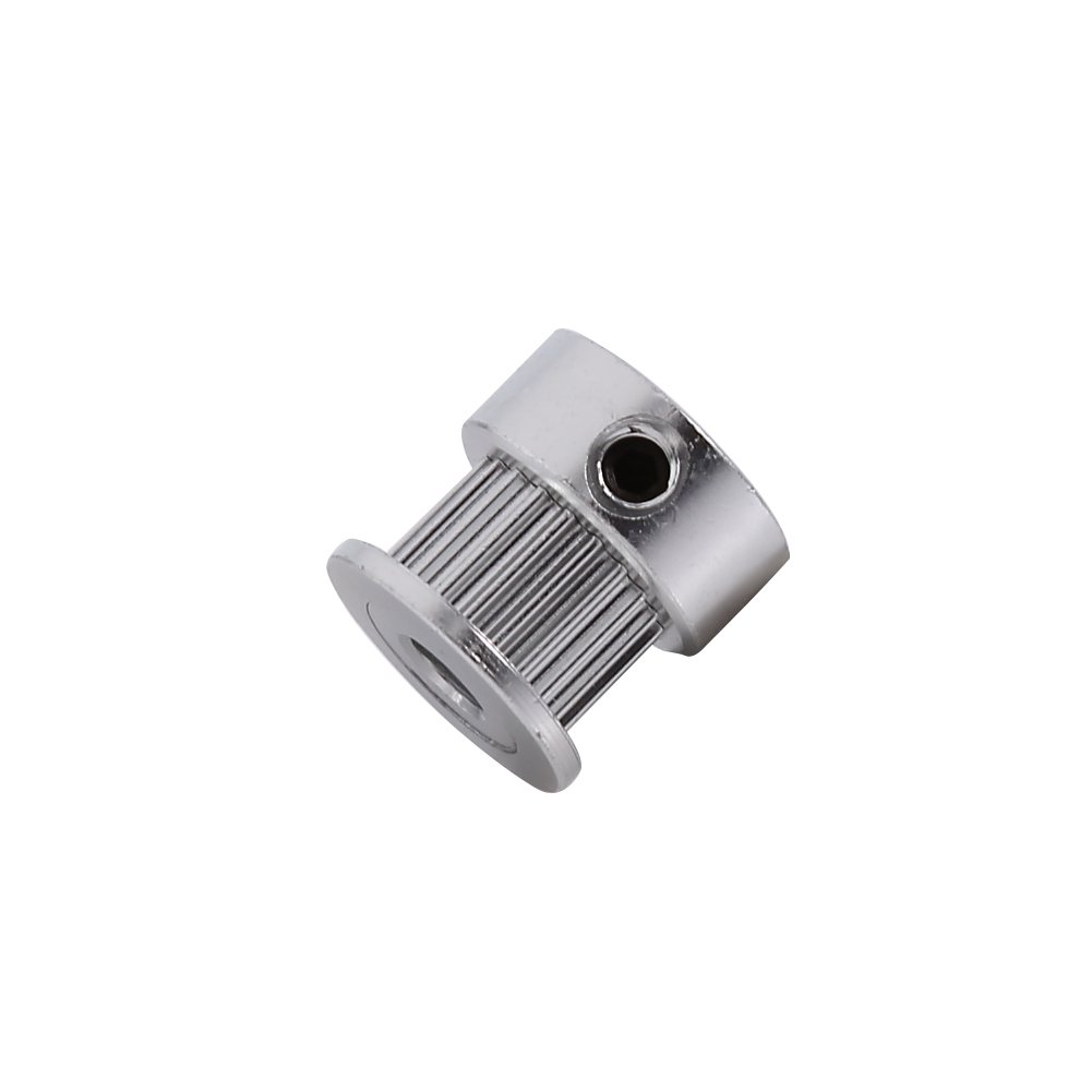 2 szt. aluminiowego koła pasowego powrotnego, 20 zębów 15 mm koło paska rozrządu rozrządu, koło synchroniczne z kołnierzem do pasa o szerokości 6 mm drukarki 3D CNC napęd mechaniczny