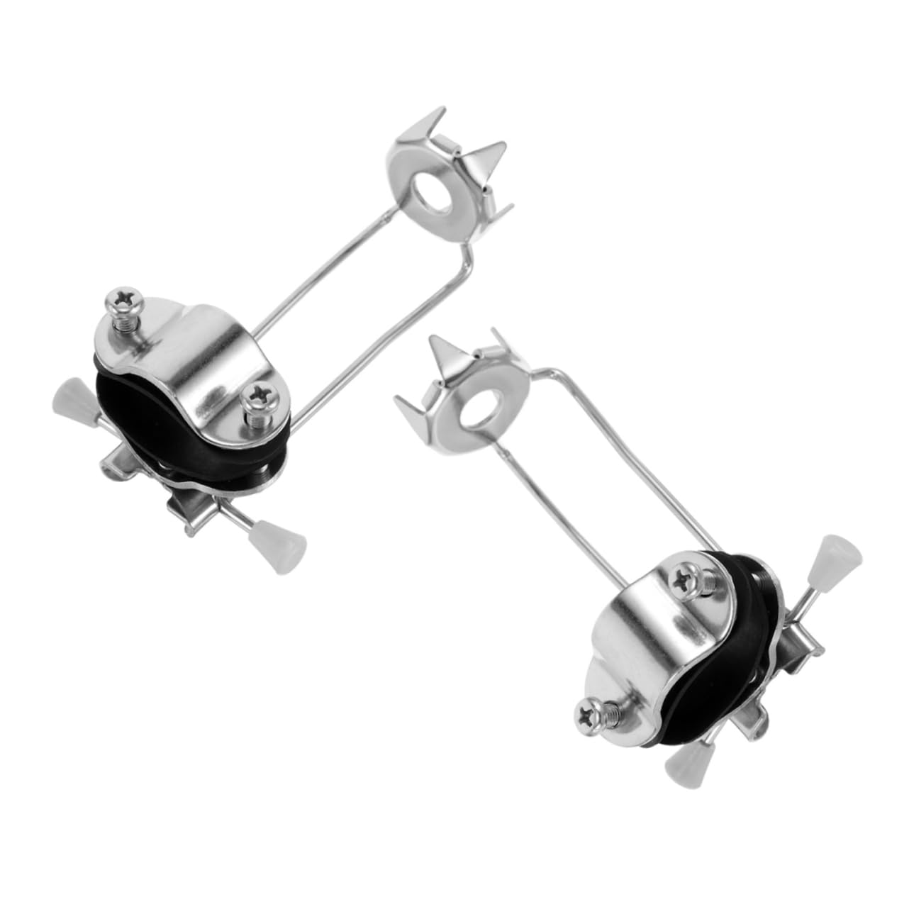 Sosoport 2pcs Crutch Ice Claws with Stainless Steel Crampons for Ice Traction Walking Sticks