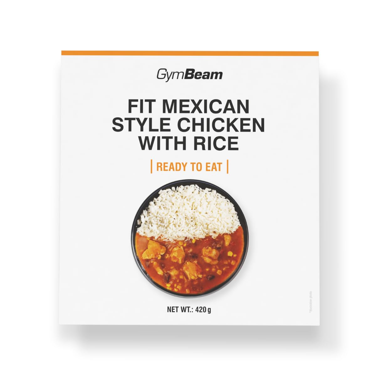 GymBeam Pollo con Arroz Estilo Mexicano, 420g