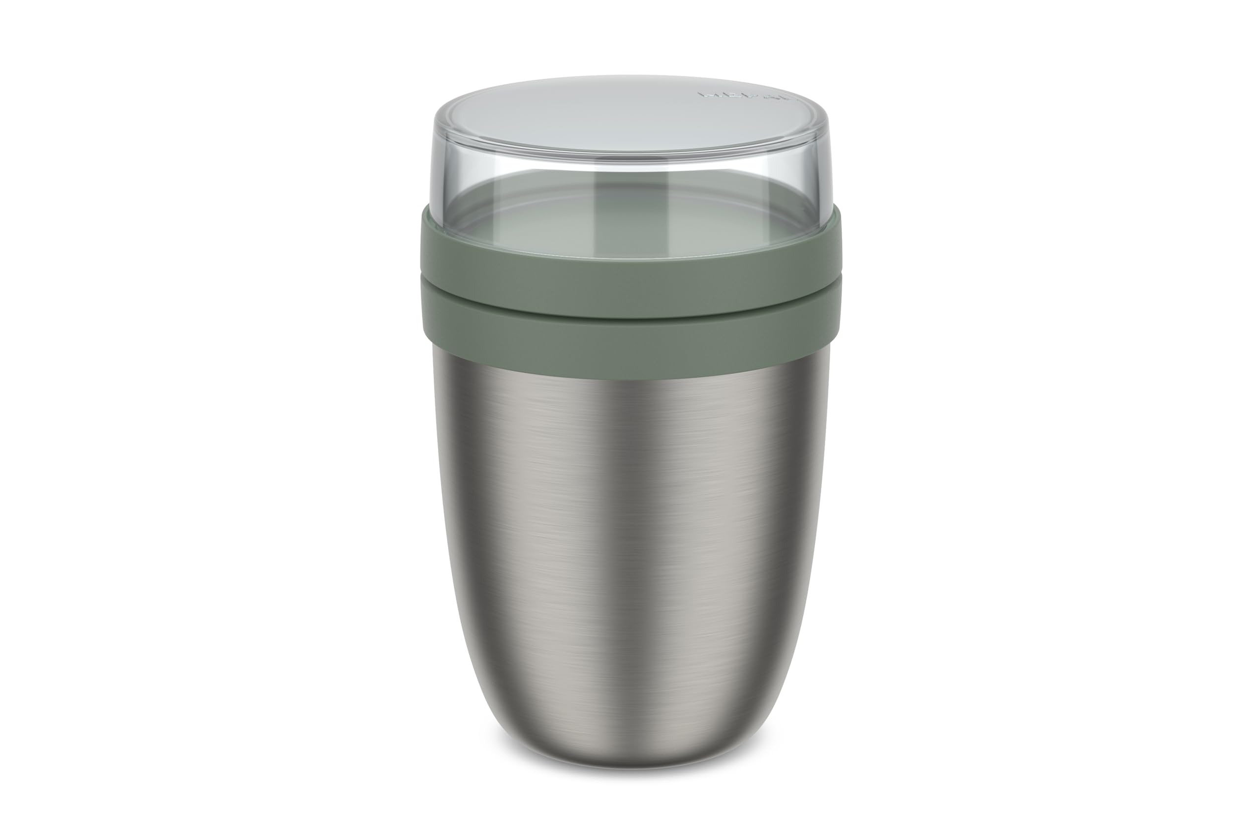 Mepal - 107647094700 - Panier Repas Hermétique Ellipse, Panier Repas Thermo, Tasse pour Yaourt et Soupe, 6-8 Heures Chaud et 12 Heures Froid, 500 plus 200 ml, Nordic Sage