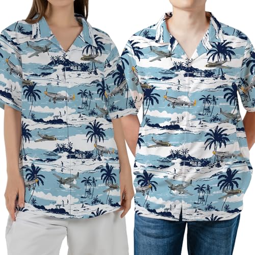 Image of Men's Hawaiian Wrinkle Free Short Sleeve Button Down Funny Tropical Floral Beach Vacation Shirt