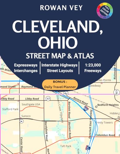 CLEVELAND, OHIO STREET MAP & ATLAS: Detailed Grid-by-Grid Coverage with Districts Guide, Complete Place Index, Scenic Drives, Neighborhood Layouts, ... ... Driving Resources (USA Street Map Series)