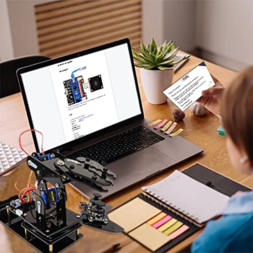 Lk Cokoino CKK0006 Robot Arm For Arduino, Smart Robot Building Kit That Can Memorize And Repeat Movements For Beginners/Teens/Adults To Learn Electronic thumb #4