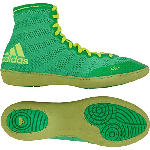 adidas Adizero Varner Wrestling Shoes - Flash Lime/Solar Yellow - 8.5