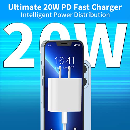 [Apple Mfi Certified] Iphone Fast Charger, Stuffcool 20W Usb-C Power Delivery Wall Charger Plug With 6Ft Type-C To Lightning Quick Charging Sync Cord For Iphone 14/13/12/11/Xs/Xr/X/Se/Ipad/Airpods Pro #TOP3