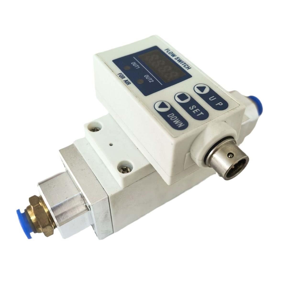 Sensore di flusso d'acqua, flussostato liquido 1-30L/min ad alta precisione, display a LED, uscita relè 4-20 mA, filettatura da 0,5" per pompe e sistemi HVAC