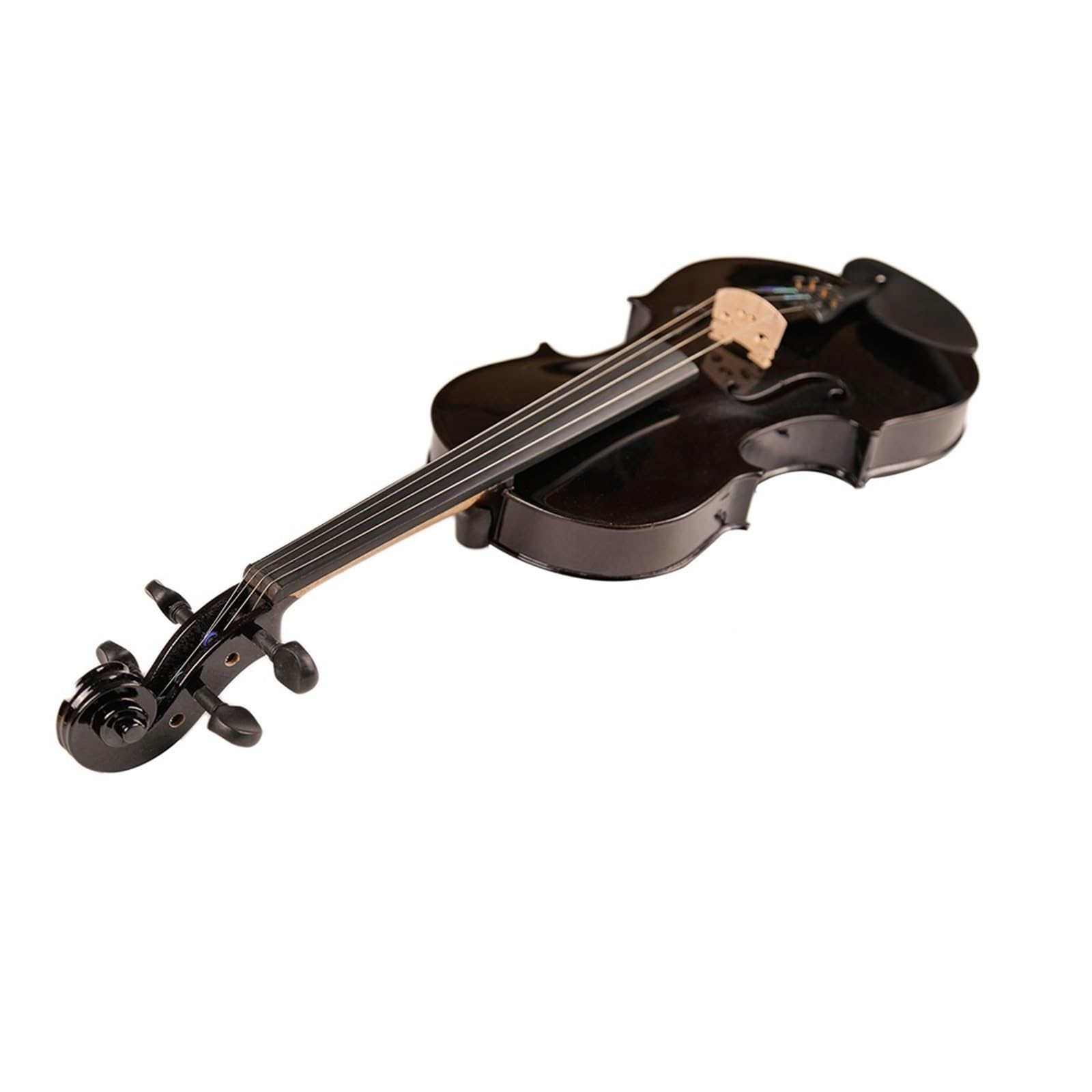 BABYCE Geige anfänger Ahornholz Student Geige Violino Anfänger Schwarz Violine 4/4 3/4 1/2 1/4 1/8 Viola W/Bogen Schulterstütze Koffer (Color : 1 4)