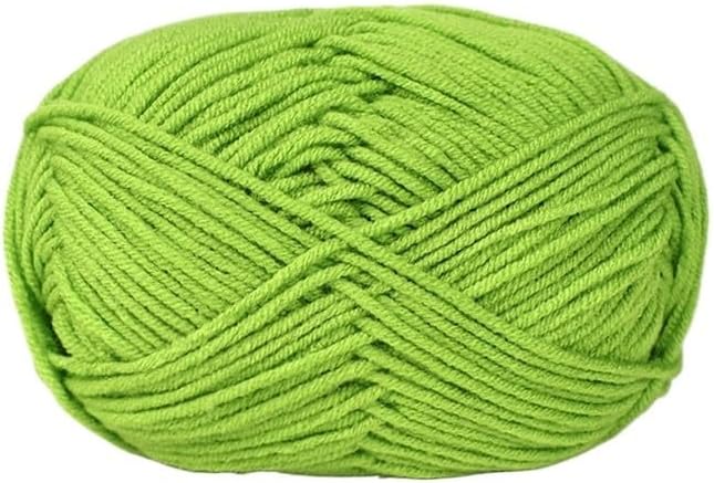 5 Rolls 50g 4-Ply Cotton Yarn for Crocheting Thick Hand Knitting Blend(15)