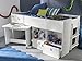 Produktbild Kombi-Bett Schreib-Schlaf-Kombi Etagenbett Schreibtisch Kinderzimmer "Galen I"