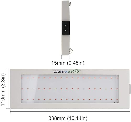 Miniatura 4 de 300 W 54 luces LED de crecimiento, lámpara de crecimiento pequeño de espectro completo con luces LED IR y UV para plantas de interior (ahorro de