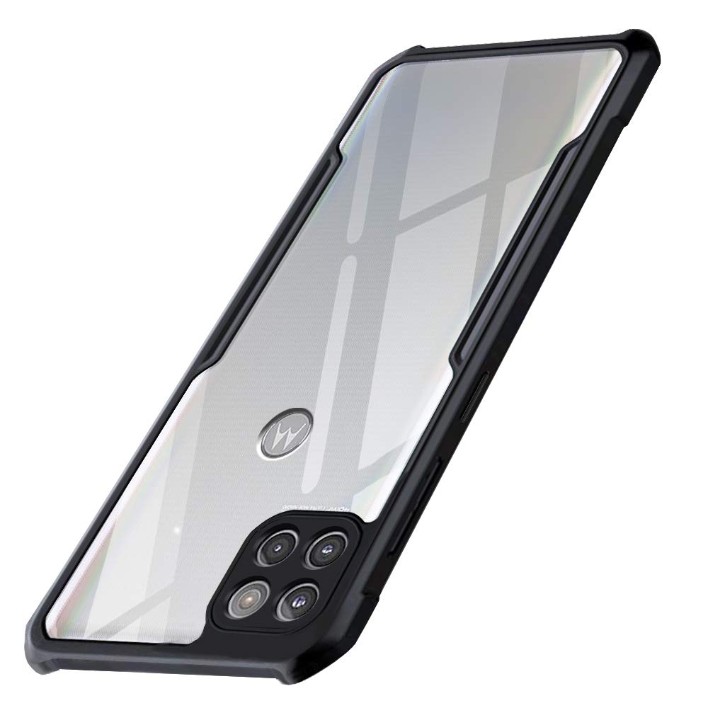 TheGiftKart Back Cover Case for Motorola Moto G 5G (PC & TPU | Crystal Clear Back | 360 Degree Protection | Shockproof | Total Camera Protection | Transparent | Black Bumper) (B08PVWQKSN) Amazon Price History, Amazon Price Tracker