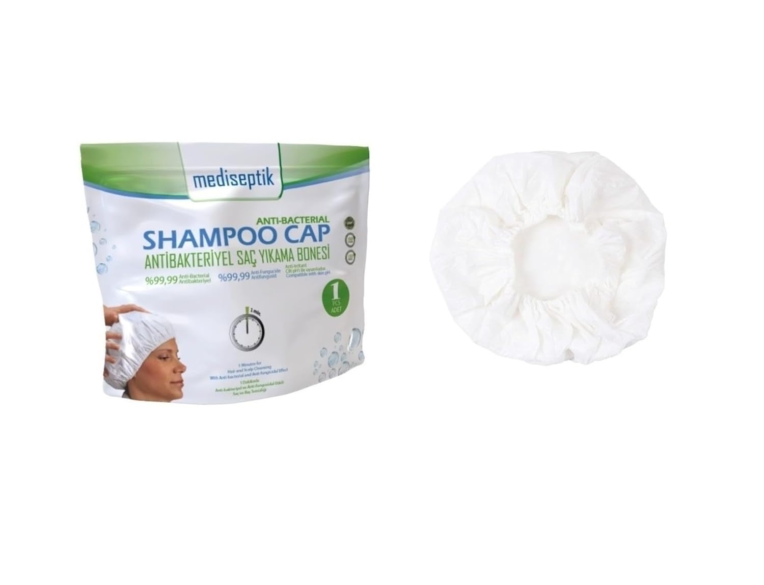 No Water Shampoo Cap Hair With No water [Rinse Free
