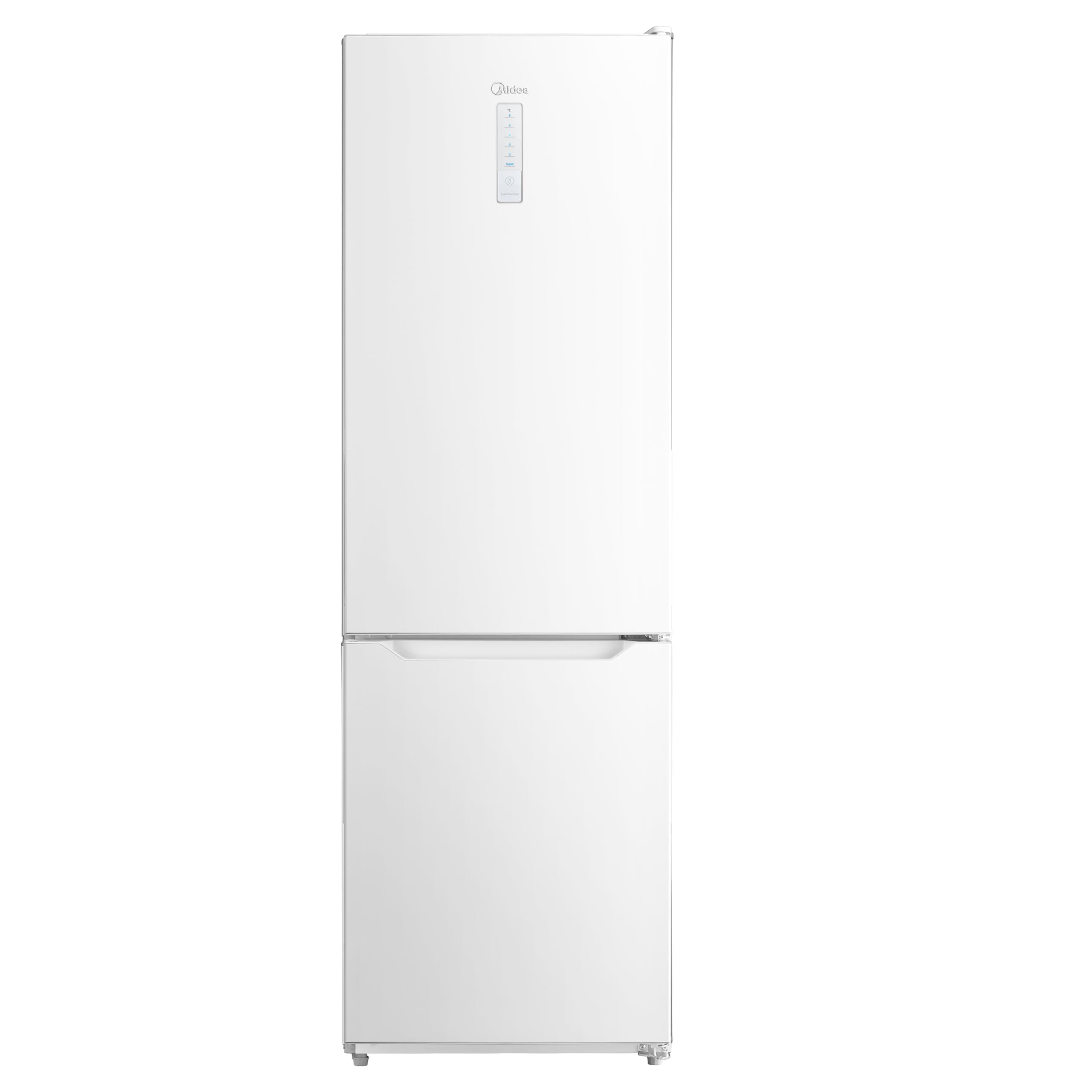 Midea MDRB424FGD01O 310L 70/30 Freestanding Fridge Freezer, Total No Frost, Invertor Compressor, 224L Fridge, 86L Freezer, LED Light, Reversible Door, 59.5W x 63D x 188H cm, White