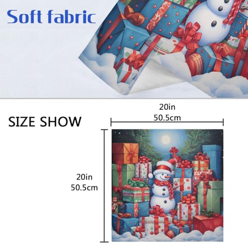 Servilletas de Tela Navideñas Set x6 20x20 pulgadas miniatura 6
