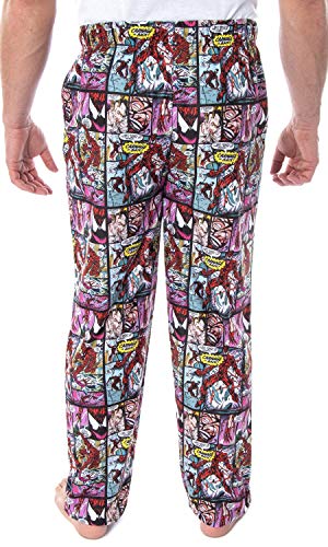 Marvel Men's Carnage Comic Book Allover Detailed Design Sleep Lounge Pajama Pants3