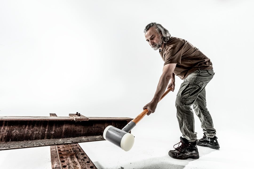 Marteaux de frappeur SUPERCRAFT, avec manche, vernis, en Hickory réduisant les vibrations, ergonomique | D=100 mm/Poids=9300 g | 3366.110