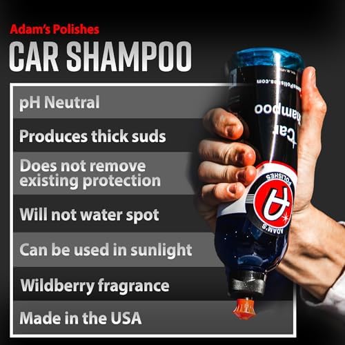 Adam's Car Shampoo 16oz, 2pk - pH Best Biodegradable Car Wash Soap for Foam Cannon, Spray Gun or Bucket - High Foam, Scratch-Free Auto Detailing for Cars, Trucks, RVs & Motorcycles Alternate view