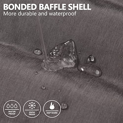 Little Donkey Andy Women's Lightweight Puffer Jacket Hooded Windproof Winter Coat, Deep Grey Heather M #TOP3