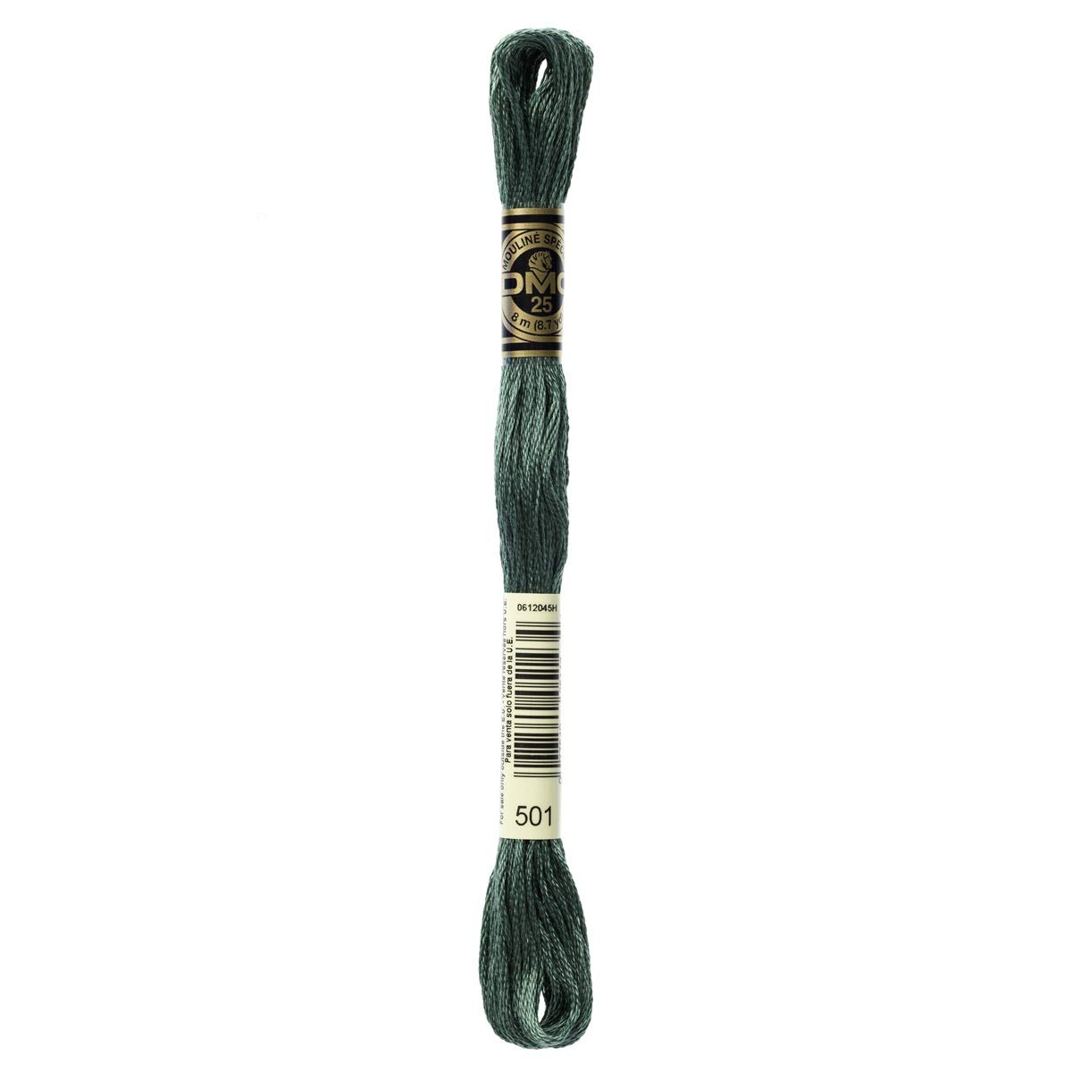 DMC Embroidery Floss Mouline Stranded Cotton Thread for Hand Embroidery and Sewing - Colour No: 501-6 x 8m Skeins — image 1