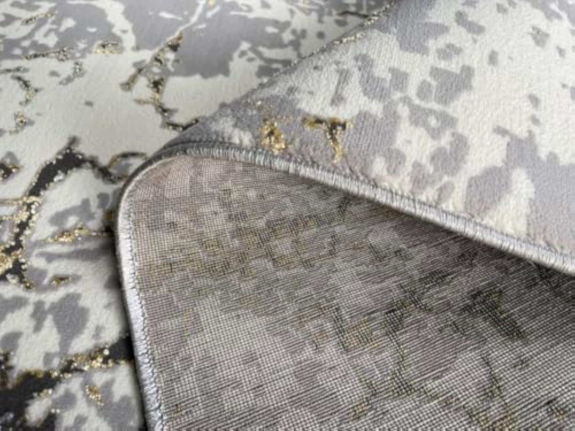 Abstract Pattern Viscose Rectangular Area Rug, 3 x 5 Feet