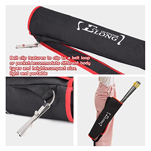 ELONG Adjustable Archery Back Arrow Quiver Holder - Upgraded Quiver Arrows for Compound Recurve Bow and Hunting Target Practicing Youth and Adults - Thumbnail 5