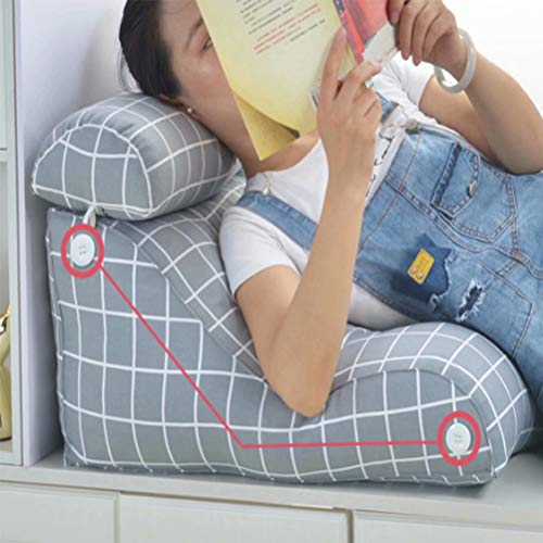 Coussin de lecture réglable premium Z-one dossier de lit déhoussable - 5