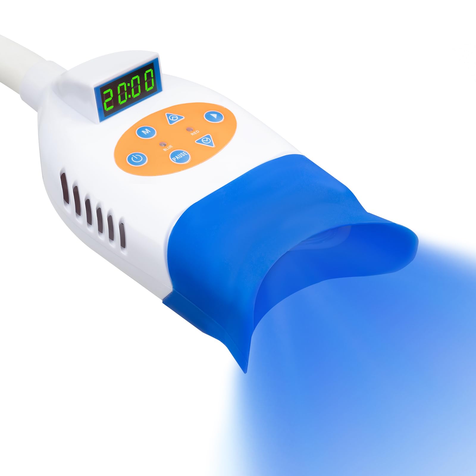 LED-Funklampe,LED Zahnaufhellung,Professionelle Zahnweiß-Maschine LED-Licht, Mobile 36W Dental Zahnweiß-Lampe Bleaching, Zahnweißer 2 Farben blau/rot Licht