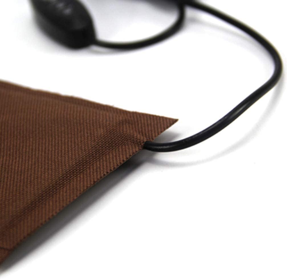 Reptile Heat Mat USB Reptile Under Tank Heating Pad Heating Pad Warmer Heater Mat with Temperature Controller for Turtle Lizard (Coffee) (Size : L)