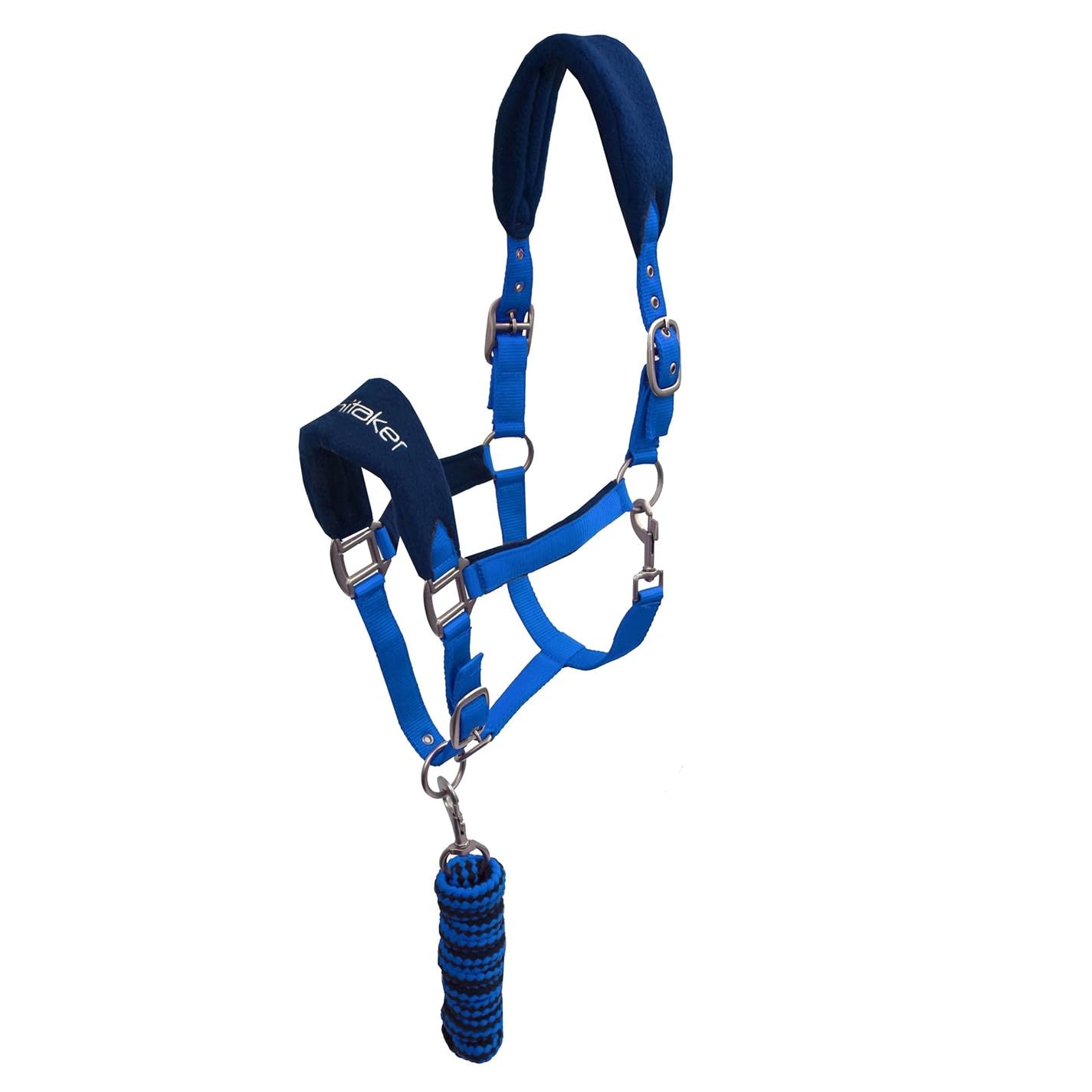John Whitaker International Whitaker Padded Headcollar And Leadrope - Pony Blue