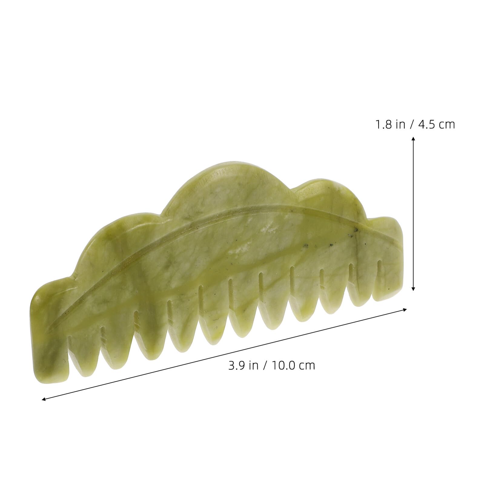 Masajeador de Cuero Cabelludo de Jade 4 Piezas Verde Compacto