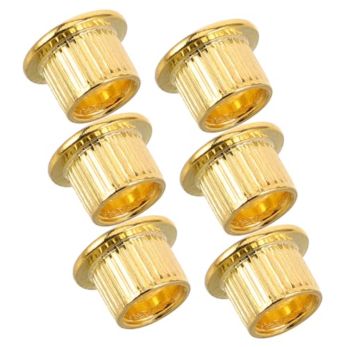 Levemolo 6 Piezas Bushings Metálicos Rosca Vintage para Afinadores de Guitarra Semi Cerrados Repuestos...
