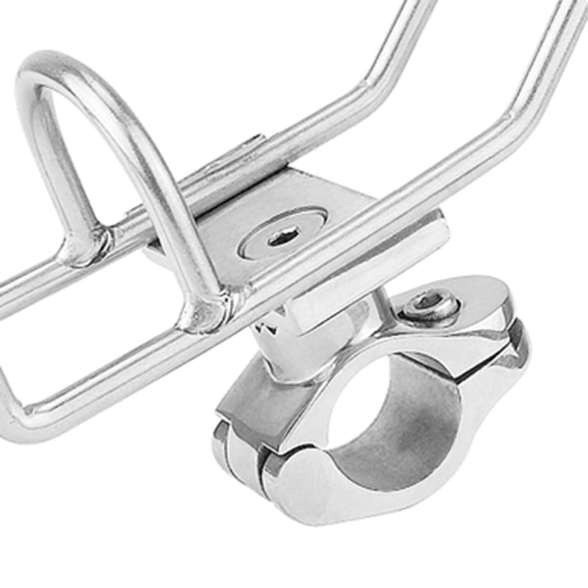 2 Pezzi Portacanna da Barca in Acciaio Inox, Supporto Girevole 360° | Argento, Lavorazione Accurata, Pratico e Utile per Appassionati di Pesca