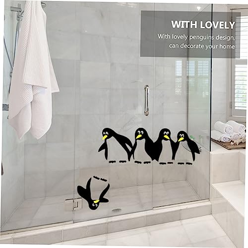 Stickers Noël pingouin : décoration magnétique amovible