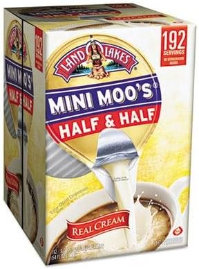 Brand New Land O' Lakes - 2 Pack - Mini Moo's Half & Half .5Oz 192/Carton
