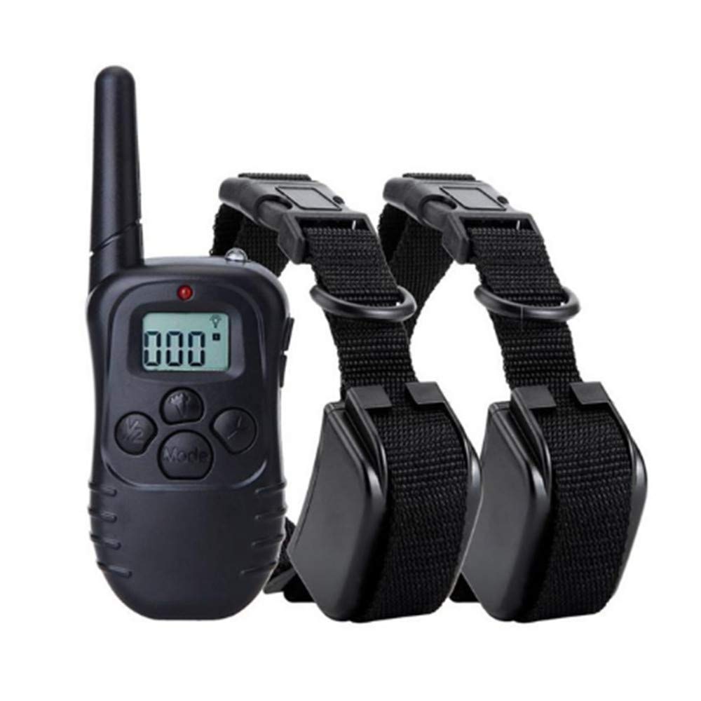 Petainer Collier de Dressage - Portée 300m - Ecran LCD - Etanche Rechargeable (Deux Colliers)