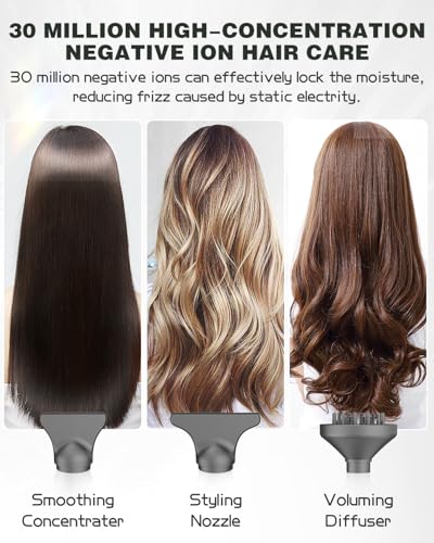 Image of slopehill Professional Ionic Hair Dryer, High-Speed Salon Blow Dryer, Lightweight Compact Hairdryer for Travel, Low Noise Quiet for Home