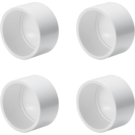 4PCS PVC End Cap Schedule 40 (2 Inch)