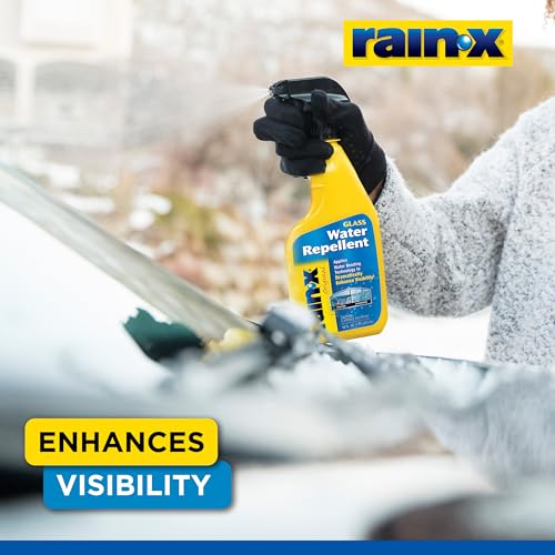 Image of Rain-X 630529 Glass Treatment Trigger, 16 fl oz - Exterior Glass Treatment to Drastically Improve Wet Weather Driving Visibility During All Weather Conditions (Pack of 2)