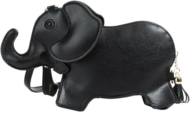 Animal Elephant Shape Crossbody Bag Purse Fashion Women Pu Leather Chic Shoulder Bag Clutch for Girls