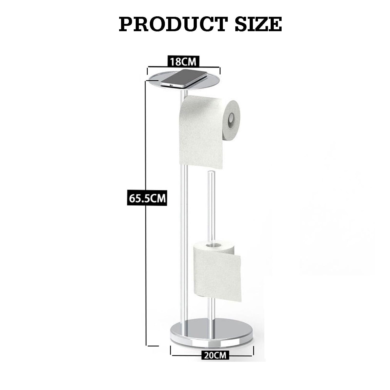 Supporto porta carta igienica in acciaio inox