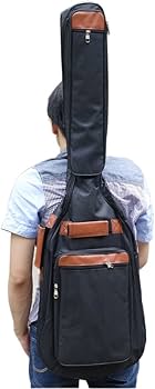 Amazon | Laquest エレキ ベース ソフトケース 譜面台が入るポケット