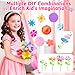 Osllate Upgraded Flower Bouquet Accessories Set for Making 36 Flowers, DIY Arts & Crafts Toy Accessories Flowers Making Toy Kit