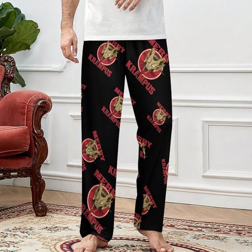 Merry Krampus Lounge Pajama Pants Comfy Sleepwear Bottoms Print Sleep Pants for Men Women3